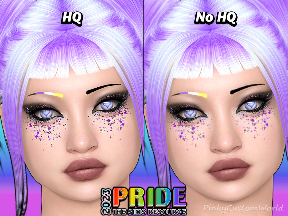 The Sims Resource - Pride 2023 - Kim V3 Eyebrows