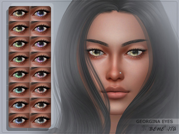Sims 4 — Georgina Eyes [HQ] by Benevita — Georgina Eyes Costume Makeup Category HQ 16 Swatches I hope you like!