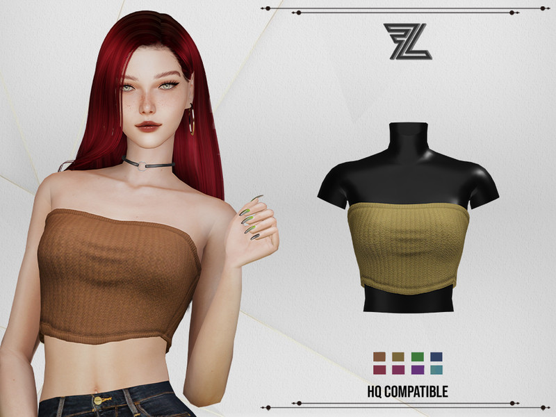Sims 4 Cora Top by ForLima