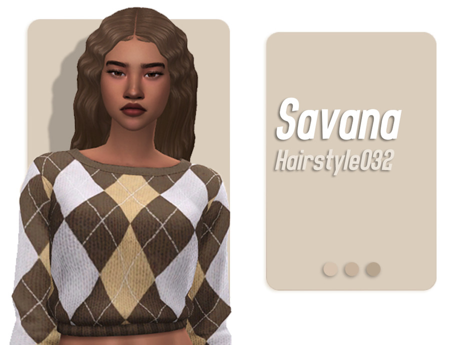 The Sims Resource - Savana Hairstyle
