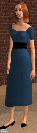 Sims 2 — Miss Conservative - Blue by MsPixie618 — A recolor of the Maxis everyday wear for those shy sims who would