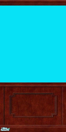 Sims 2 — Blue Topaz Paint 1 by Shimona70 — Blue Topaz Paint with dark brown trim.