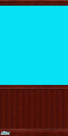 Sims 2 — Blue Topaz Paint by Shimona70 — Blue Topaz Paint with dark wood trim.