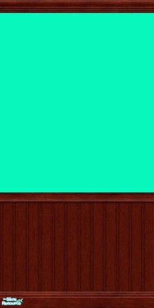 Sims 2 — Aqua Paint by Shimona70 — Aqua Paint with dark wood trim.