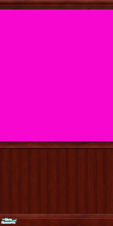 Sims 2 — Pink Paint by Shimona70 — Pink Paint with dark wood trim.