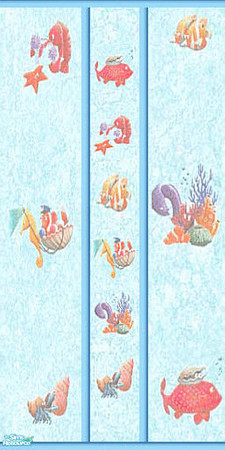 Sims 2 — Sea creatures 1 by devilishdawn — wall