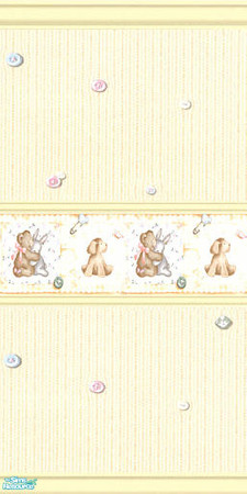 Sims 2 — Buttons by devilishdawn — wall for a nursery
