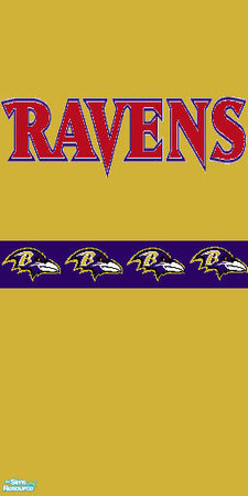 Sims 2 — Baltimore Gold Wall 1 by Toxic_Storm — Baltimore Ravens Wallpaper. made with Jasc Paint Shop Pro 9.01 Created by