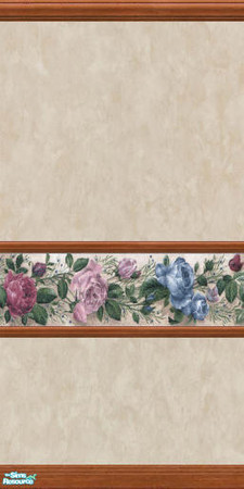 Sims 2 — Roses beige by devilishdawn — wall