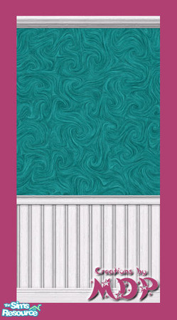 Sims 2 — MDP Teal Swirl Panels in White by MelandStv — There are 20 colourful walls in this set. They are part of my