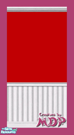 Sims 2 — MDP Red Panels in White by MelandStv — There are 20 colourful walls in this set. They are part of my Colour Pack