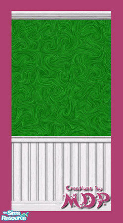 Sims 2 — MDP Green Swirl Panels in White by MelandStv — There are 20 colourful walls in this set. They are part of my