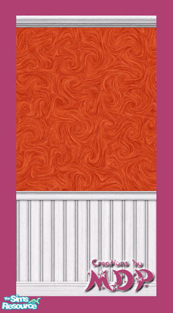 Sims 2 — MDP Burnt Swirl Panels in White by MelandStv — There are 20 colourful walls in this set. They are part of my