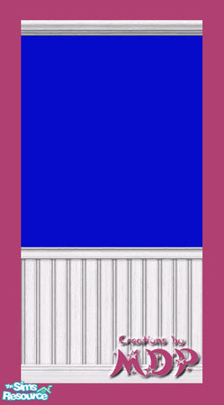 Sims 2 — MDP Blue Panels in White by MelandStv — There are 20 colourful walls in this set. They are part of my Colour