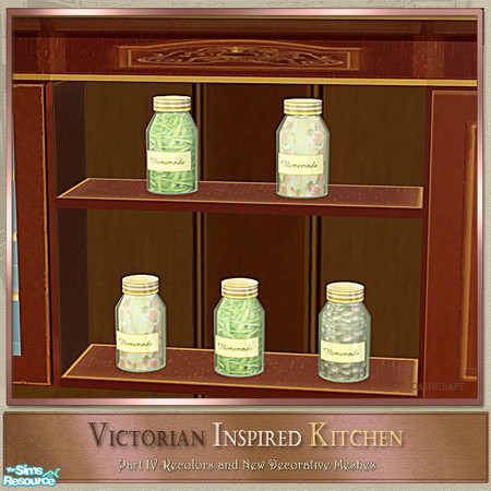 Sims 2 — Victorian Kitchen Part IV-Canned Goods by Cashcraft — Part IV of my Victorian Inspired Kitchen includes new