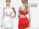 Sims 4 — CC.Zizie Top Set by carvin_captoor — Created for sims4 All Lod 6 Swatches Don't Recolor And Claim you own (YOU