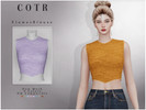 Sims 4 — Flower Blouse T-456 by ChordoftheRings — ChordoftheRings Flower Blouse T-456 - 8 Colors - New Mesh (All LODs) -