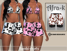 Sims 4 — Bambi shorts by akaysims — Cow print summer shorts. Comes in 20 swatches.