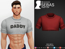 Sims 4 — Sebas (Crop top) by Beto_ae0 — Male crop top, enjoy it - 10 colors - New Mesh - All Lods - All maps