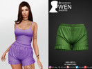 Sims 4 — Wen (Shorts) by Beto_ae0 — Women's pajamas, enjoy it - 09 colors - New Mesh - All Lods - All maps