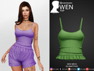 Sims 4 — Wen (Top) by Beto_ae0 — Women's pajamas, enjoy it - 09 colors - New Mesh - All Lods - All maps