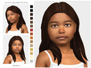 Sims 4 — Alicia Hairstyle for Child by -Merci- — New Maxis Match Hairstyle for Sims4. -EA Colours. -Unisex. -Base Game