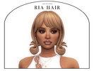 Sims 4 — Ria Hair (Patreon) by arethabee — ria hair - 24 ea colors - base game compatible - hat compatible the ombre