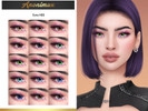 Sims 4 — Eyes N22 by Anonimux_Simmer — - 15 Swatches - Male/Female - All ages - Face paint category - HQ - Thanks to all