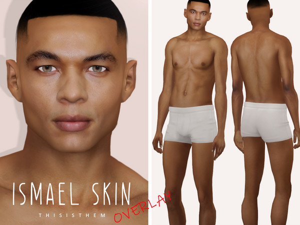 Sims 4 — [Patreon] Ismael Skin OVERLAY by thisisthem — HQ Compatible ; Overlay (5 swatches) ; Skin Details Category ;