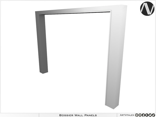 Sims 4 — Bossier Big Wall Niche Tall by ArtVitalex — Decorative Collection | All rights reserved | Belong to 2023