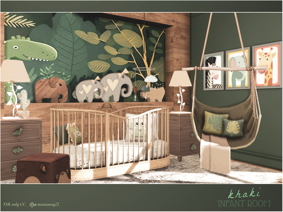 The Sims Resource - Khaki Infant Bedroom TSR only CC