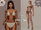 Sims 4 — SET 316 - Knit Bikini Top by Camuflaje — Fashion trendy set that includes a bikini top, bikini bottoms &