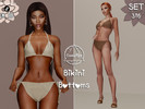 Sims 4 — SET 316 - Knit Bikini Skirt by Camuflaje — Fashion trendy set that includes a bikini top, bikini bottoms &