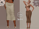 Sims 4 — SET 316 - Knit Skirt by Camuflaje — Fashion trendy set that includes a bikini top, bikini bottoms & skirt **