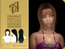 Sims 4 — Almae - Female/male hairstyle with bang by AurumMusik — Almae - new long straig hairstyle with bang for female