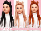 Sims 4 — Suzy Hairstyle by Casual_Sims — Feminine, long, straight, ponytail, half up half down, updo, cute, assymetrical,