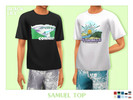 Sims 4 — Samuel Top by Black_Lily — YA/A/Teen 10 Swatches New item