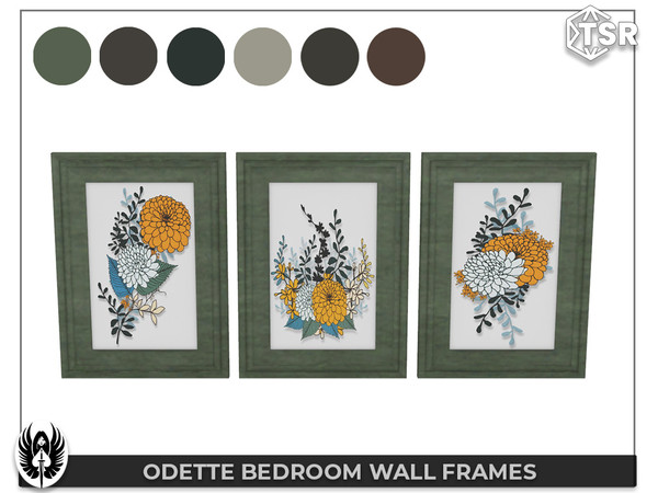 Sims 4 —  Odette Bedroom Wall Frames by nemesis_im — Wall Frames from Odette Bedroom Set - 6 Colors - Base Game