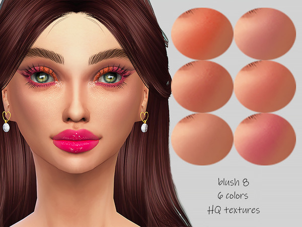 Sims 4 — MELDEANNE - BLUSH #8 by MELDEANNE — - Makeup Category - Blush - 6 Colors - HQ Compatible - HQ Textures - Female