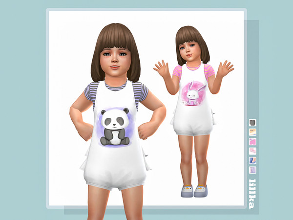 Sims 4 — Lilly Romper [NEEDS TODDLER STUFF] by lillka — YOU NEED the Toddler Stuff pack so it works in your game 6