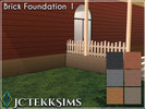 Sims 4 — Brick Foundation 1 by JCTekkSims — Created by JCTekkSims. More textures coming soon..