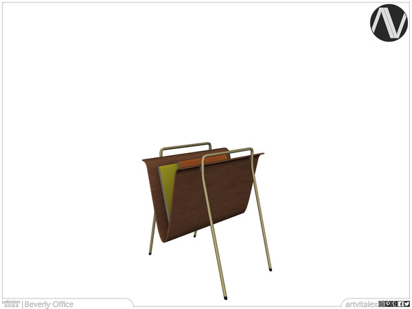 The Sims Resource | Mid Century Modern | Beverly Magazine Holder