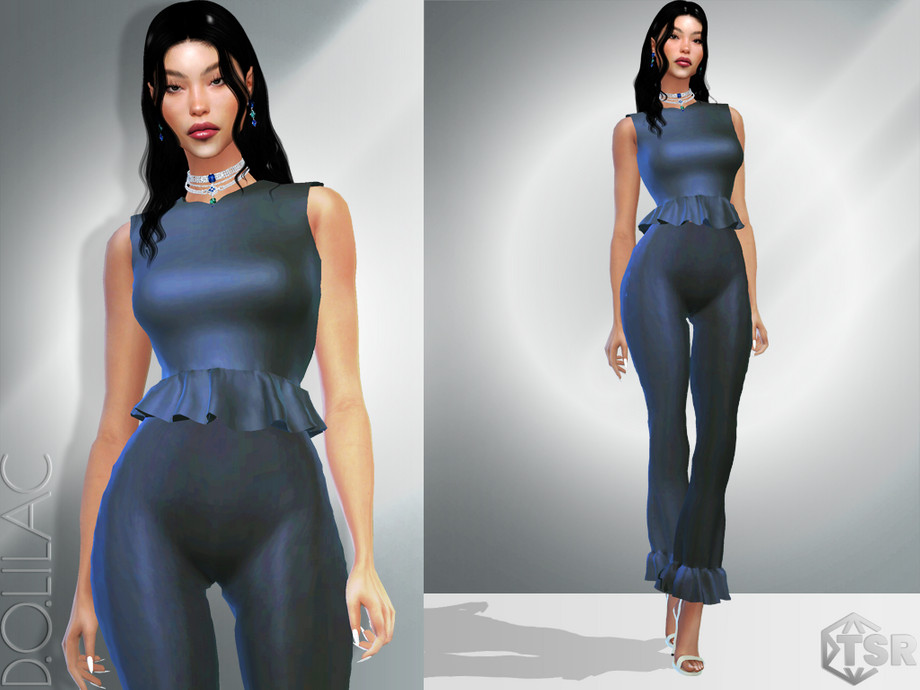 The Sims Resource - Ruffled Trousers [SET] DO963