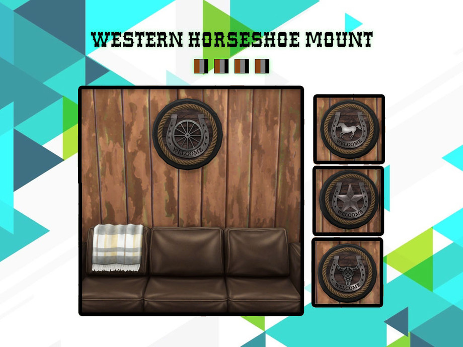 The Sims Resource Western Horseshoe Wall Hanging