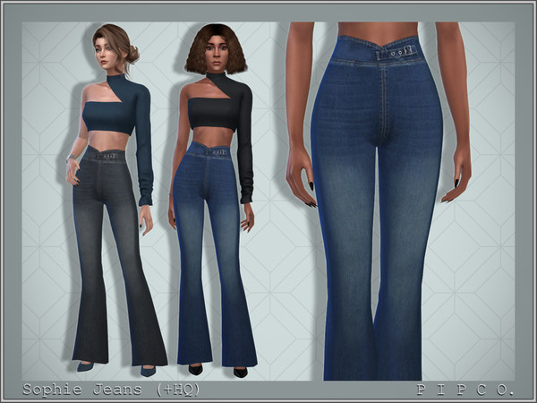 The Sims Resource - Sophie Jeans (Flared).