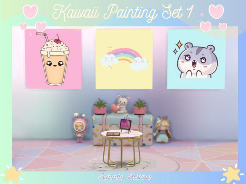 Sims 4 The Sims Resource | Kawaii Paintings - Part 1 by TSR Creator