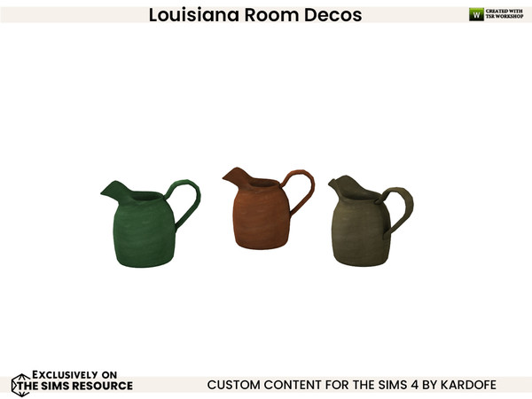 Sims 4 — Louisiana Room_Vase 3 by kardofe — Terracotta pitcher, in three colour options