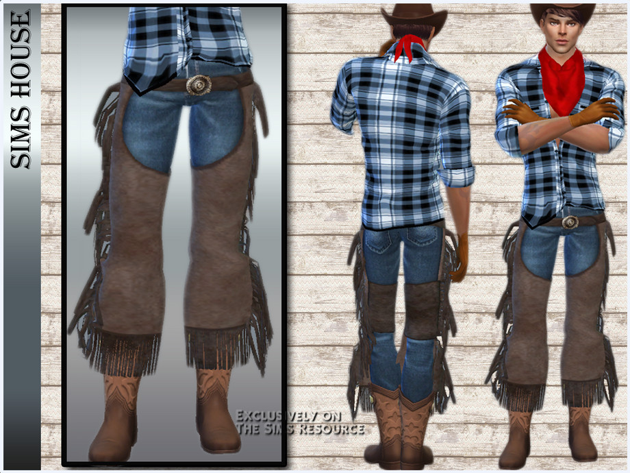 The Sims Resource - MEN'S JEANS With cowboy pants