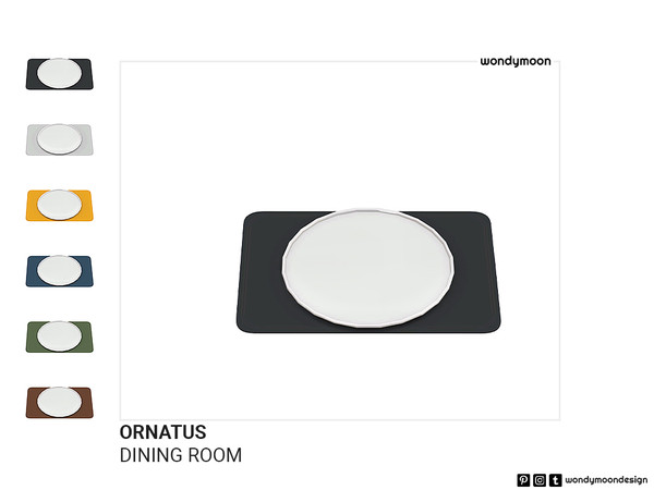 Sims 4 — Ornatus Place Setting by wondymoon — Ornatus Dining Room - Place Setting Wondymoon Sims 4 Creations | 2023