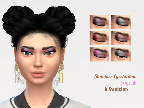 Sims 4 — Shimmer Eyeshadow by aybush — Shimmer Eyeshadow by Aybush created in 6 swatches